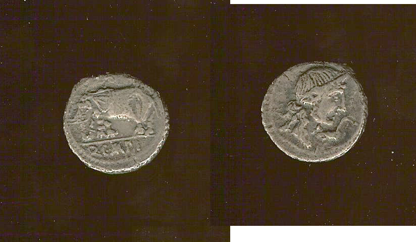 CAECILIUS METELLUS PIUS denarius 81 BC. aVF